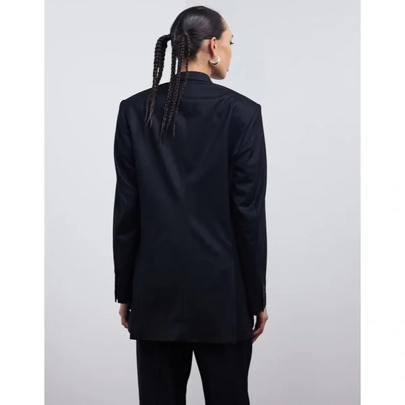 NWT EYTYS Milo Blazer in Black Oversized Boxy Minimalist Sophisticated Business - Picture 4 of 10